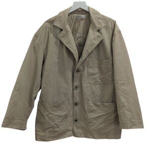 Atlantic Rancher Men's S Tan 100% Cotton Chore Coat Outdoor Waterproof